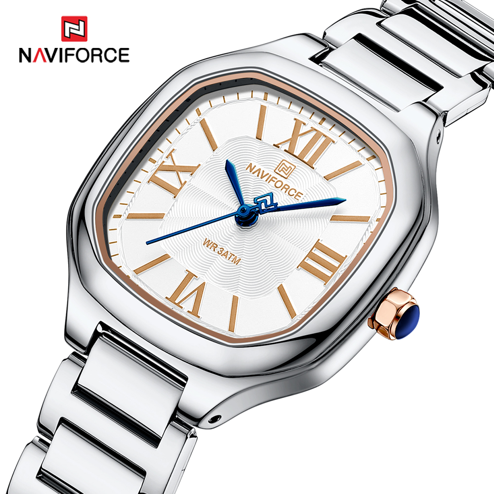Quiet Luxury Watch - Naviforce relógio feminino de luxo, mostrador