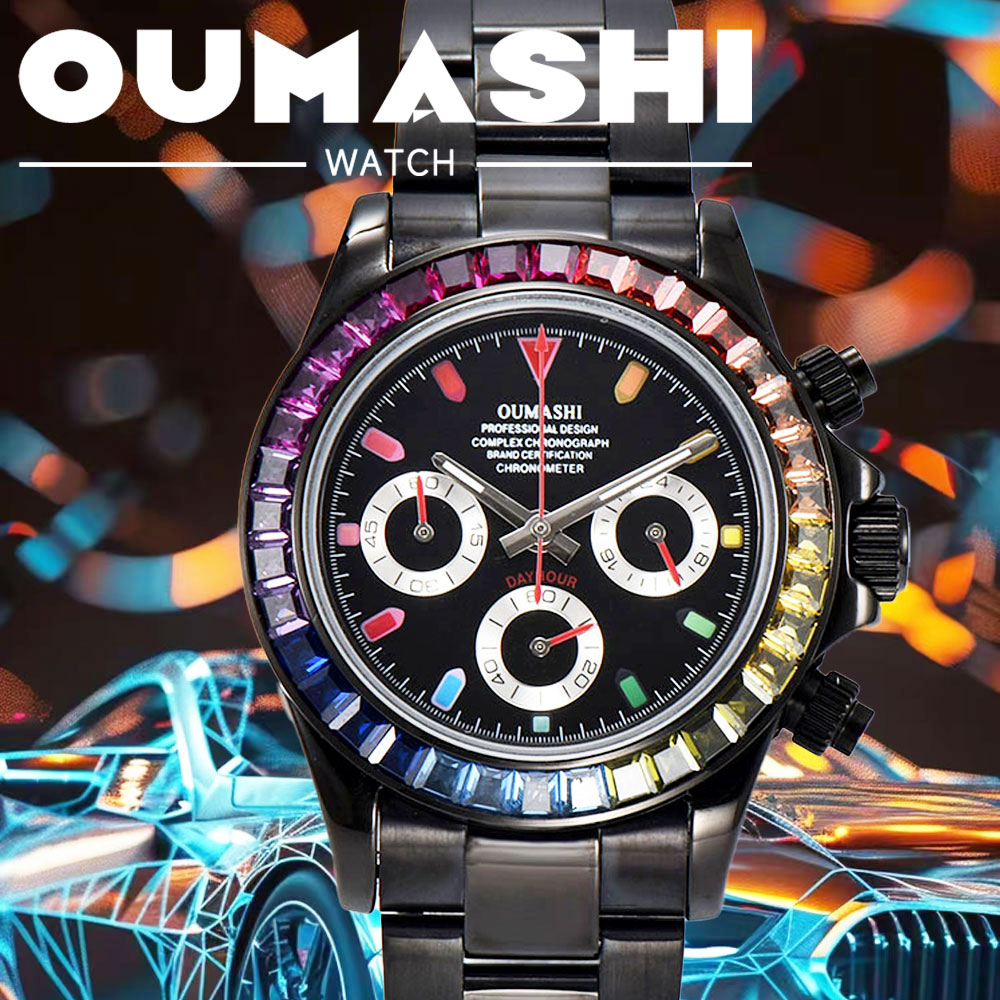 Luxury Watch Black - Relógio Masculino Luxuoso de 39mm Preto