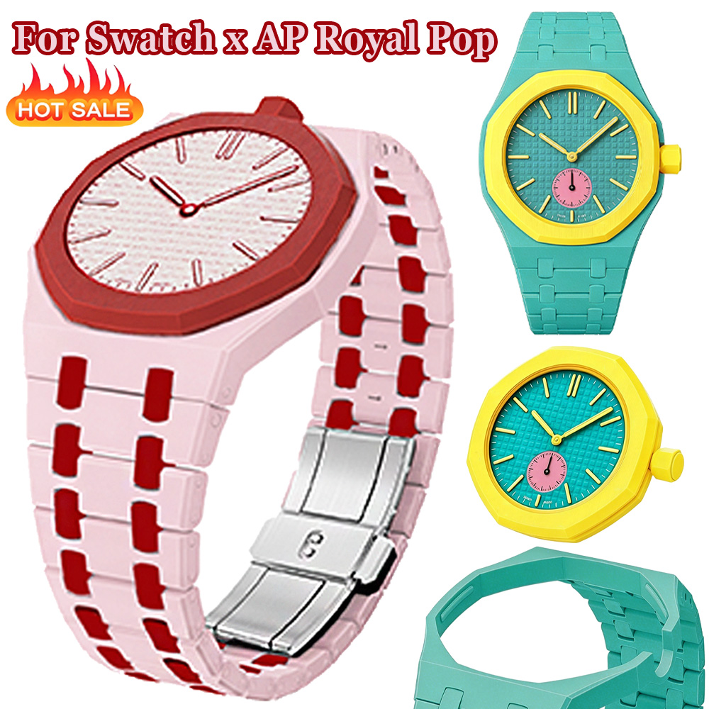Luxury X I Watch - Estojo e pulseira biocerâmicos para Swatch