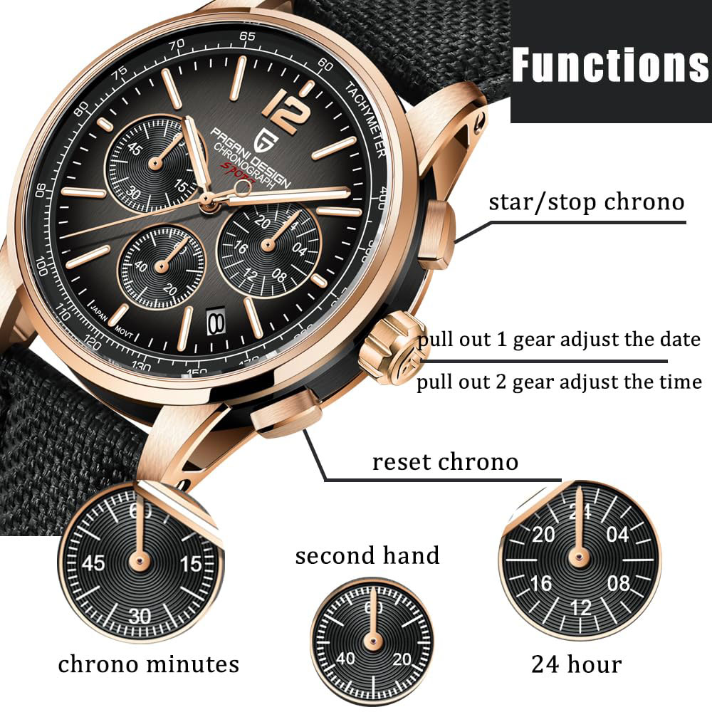 Luxury Quartz Watch Brands - Pagani design novo relógio masculino 41mm