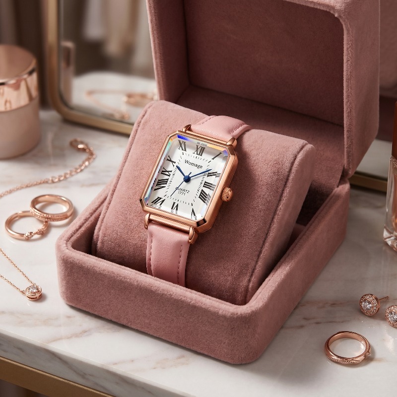Luxury Watch Index - Relógios de Quartzo Retangulares de Moda