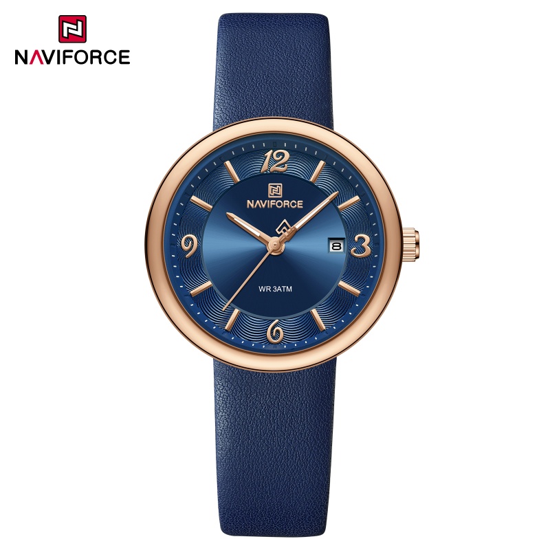 Luxury Watch Black - Relógio de Quartzo Feminino NAVIFORCE Novo,