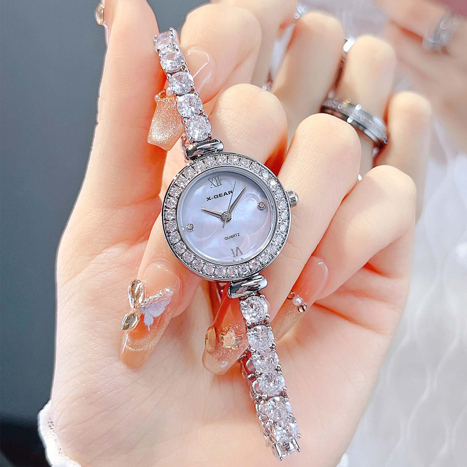 Luxury X I Watch - Relógio feminino X-GEAR Fashion Zircon Diamond