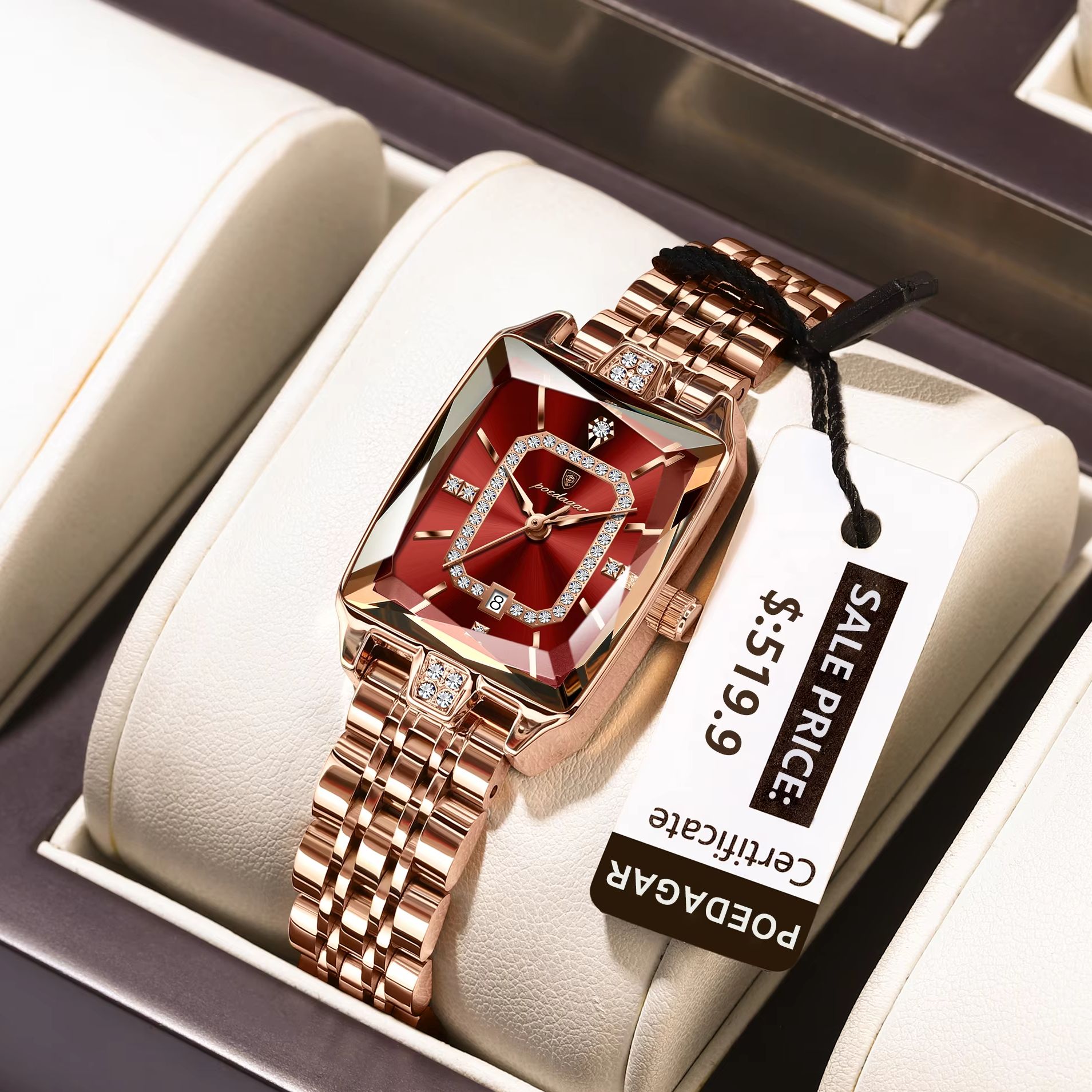 Luxury Watch Ladies - Poedagar moda elegante feminino relógio de