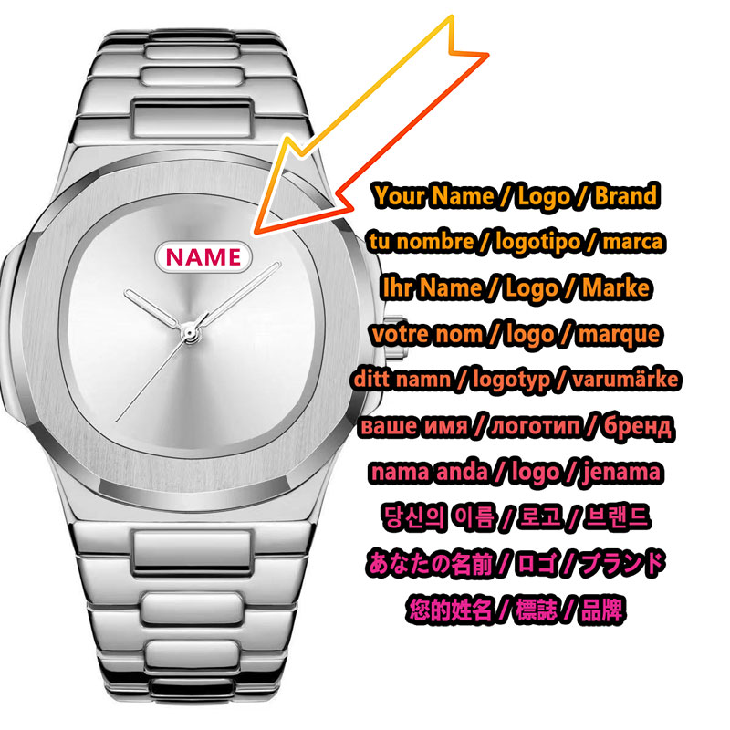 Luxury Quartz Watch Brands - Relógio de Quartzo Masculino com Logo