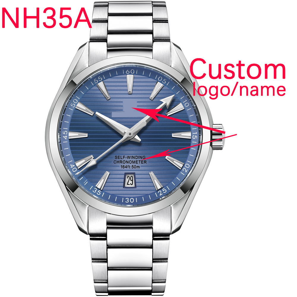 Luxury Watch Uk - Luxo nh35 movt logotipo personalizado 41mm