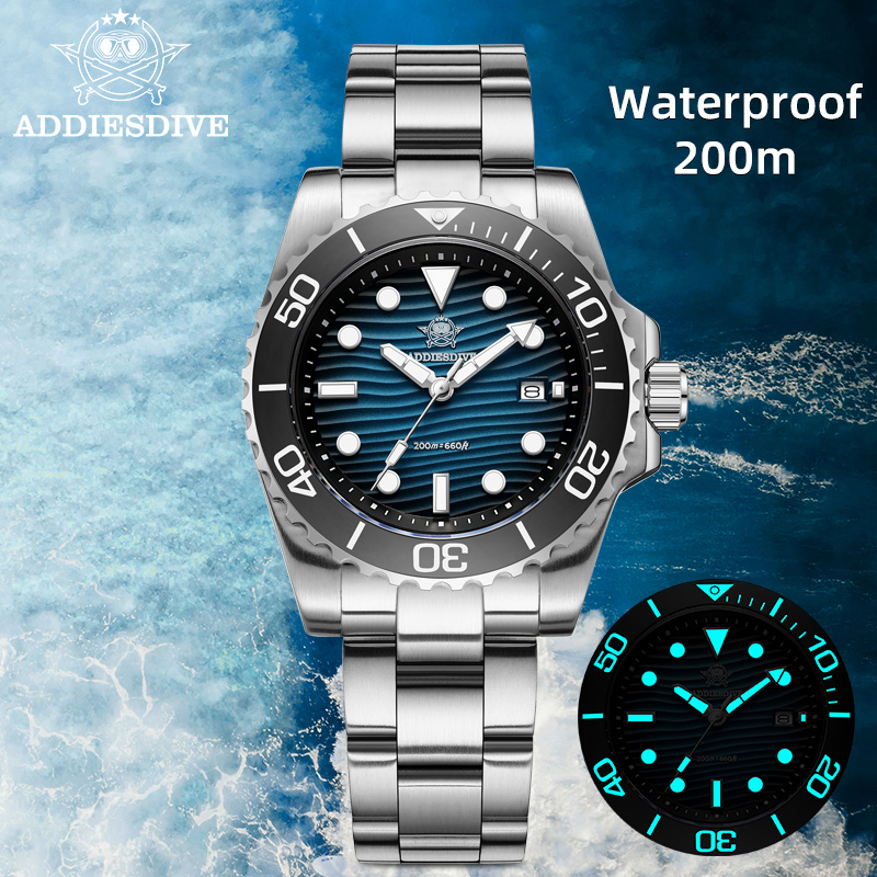Quiet Luxury Watch - Addiesdive relógio de quartzo masculino 2115,