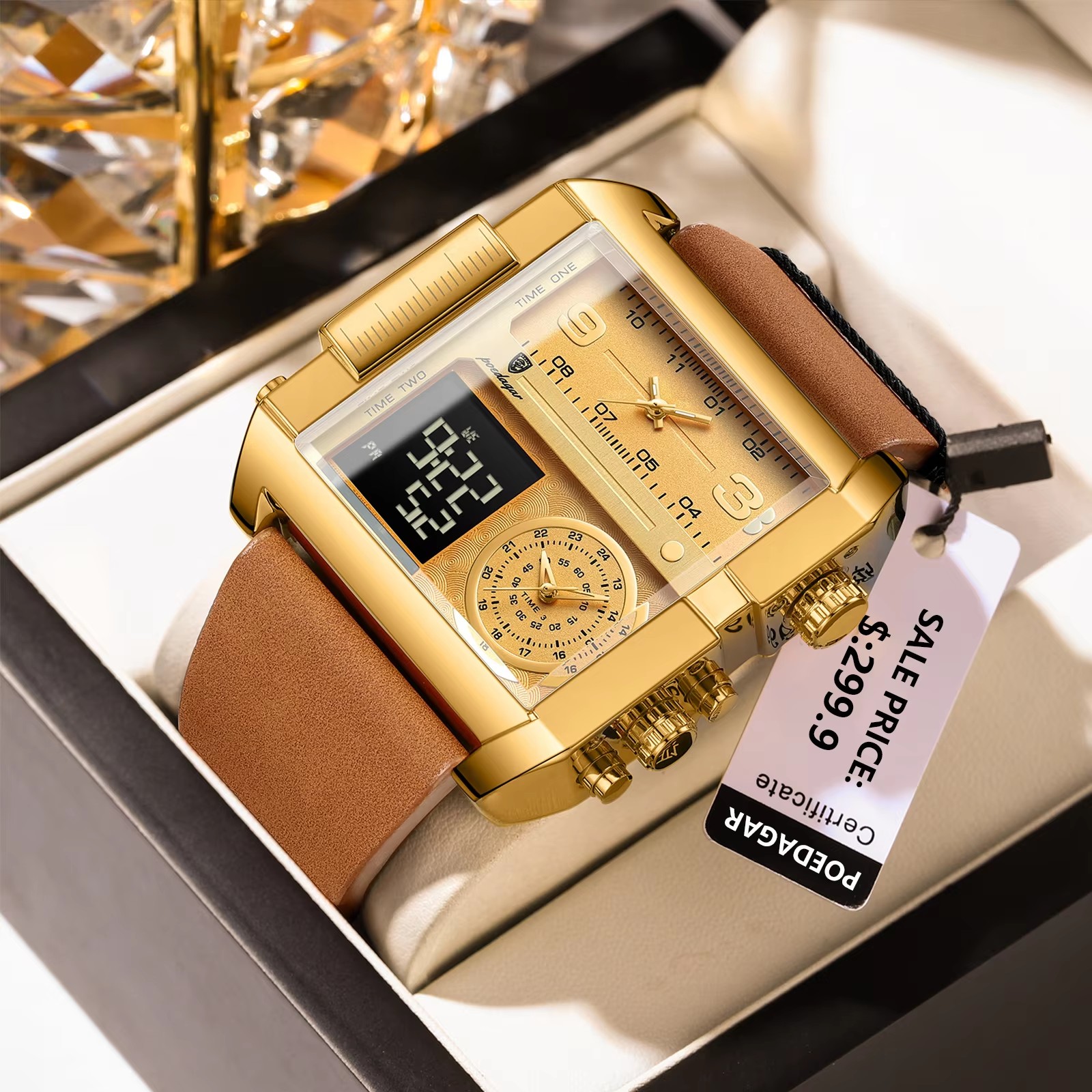 Luxury Watch Audemars Piguet - Relógio de Pulso Masculino Luxuoso Retangular