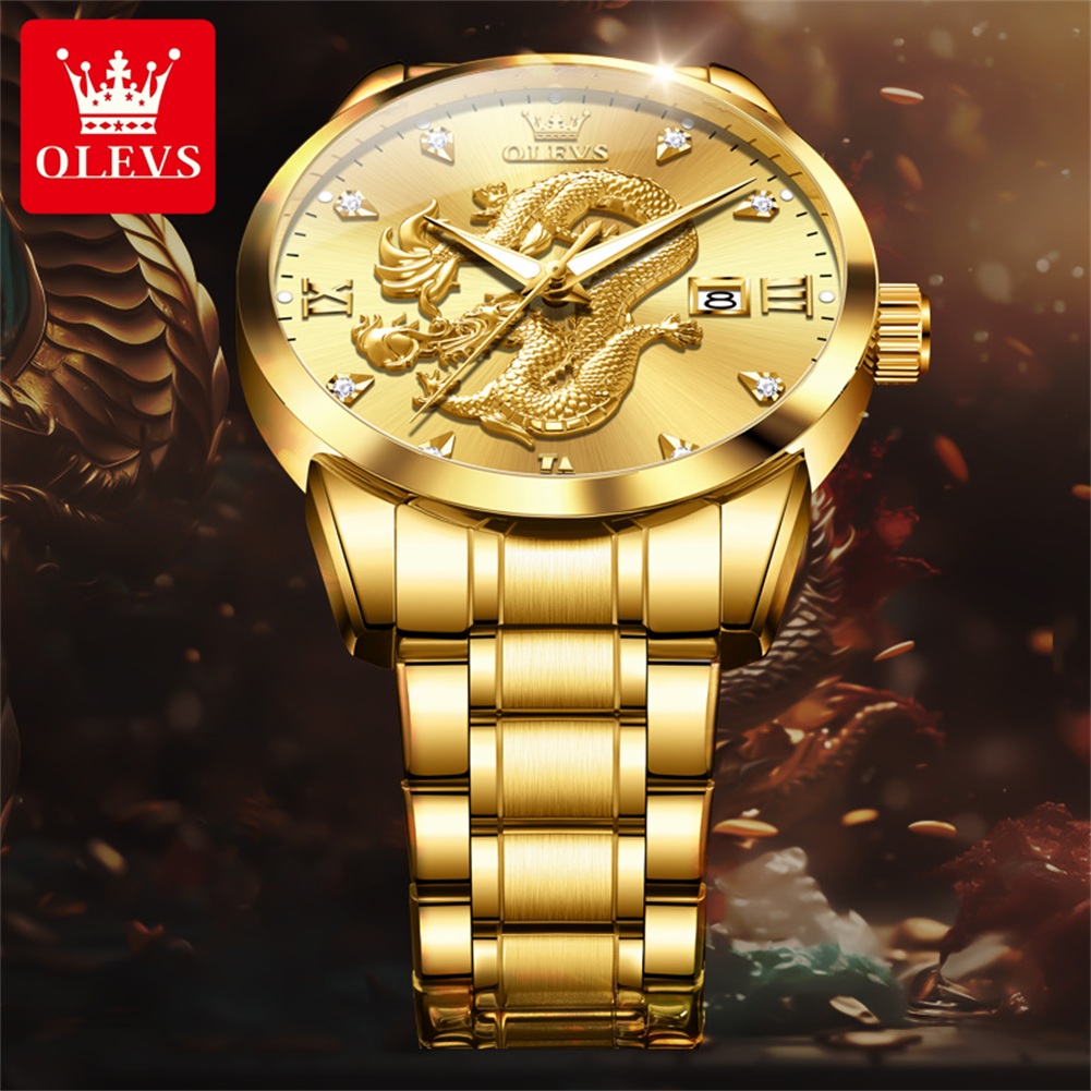 Olevs 3619 relógio masculino d - Luxury Quartz Watch Brands avaliação e preço