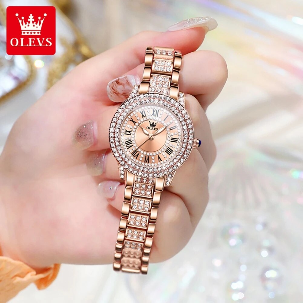Olevs 9943 luxo todo diamante  - Luxury Watch Ladies avaliação e preço