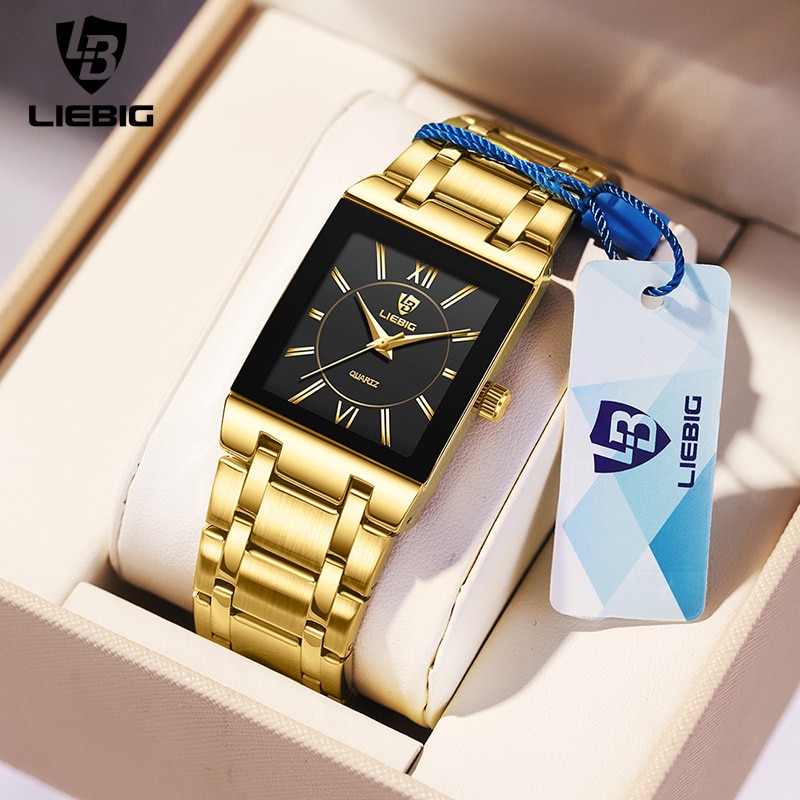Liebig luxo dourado quartzo re - Luxury Watch Uk avaliação e preço