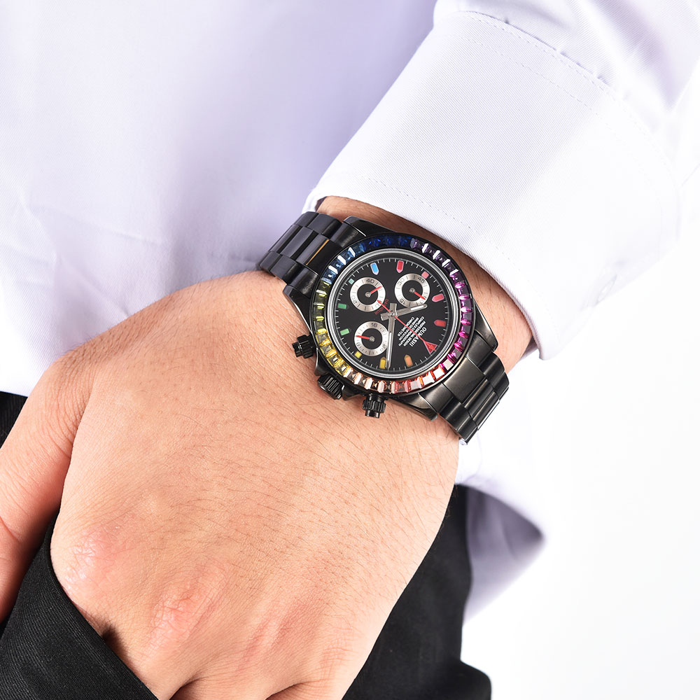 Relógio Masculino Luxuoso de 3 - Luxury Watch Black avaliação e preço