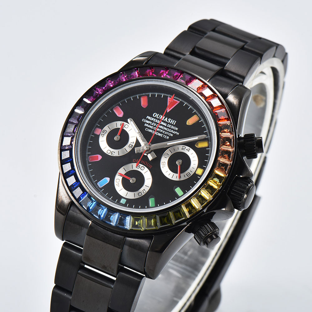 Relógio Masculino Luxuoso de 3 - Luxury Watch Black avaliação e preço