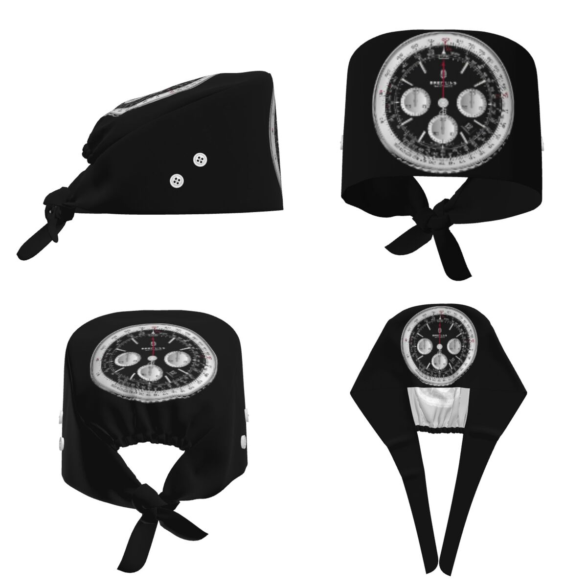 Touca Cirúrgica Luxuosa Preta  - Luxury Watch Black avaliação e preço