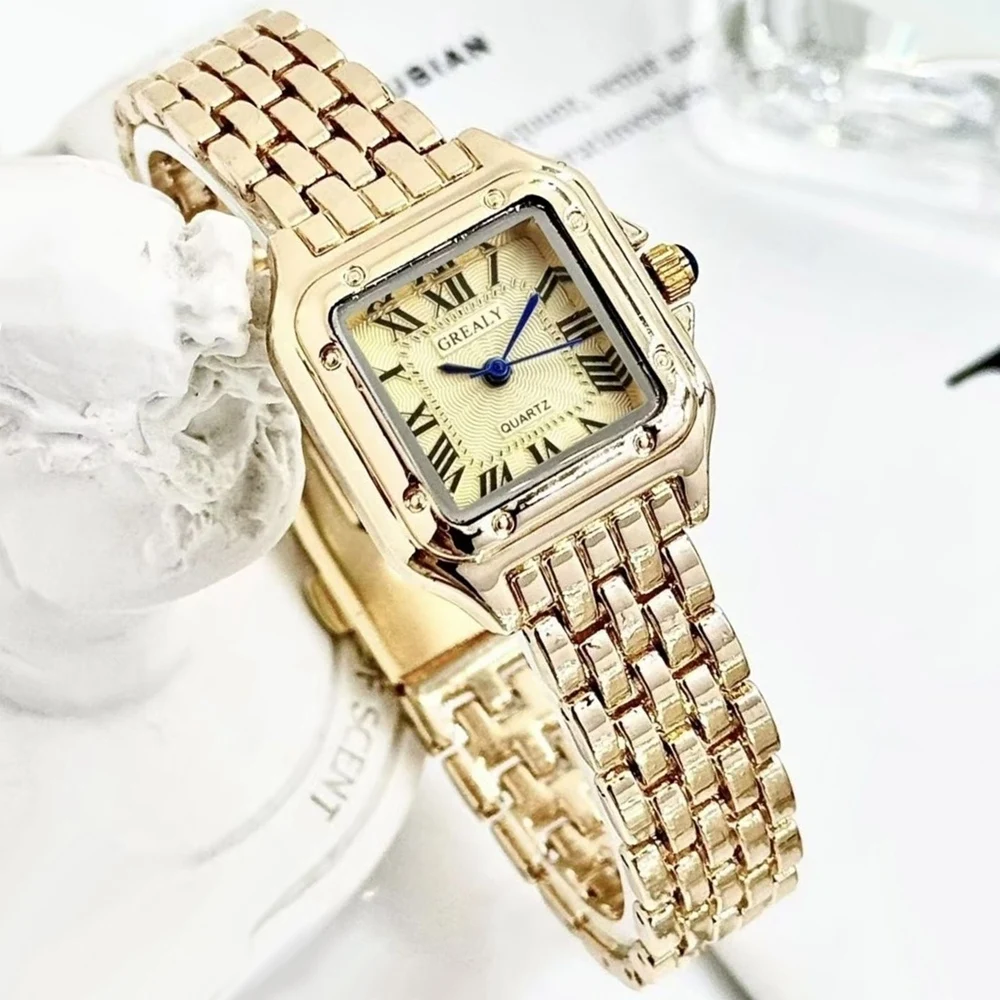 Relógio Feminino Fashion Squar - Luxury Watch Ladies avaliação e preço