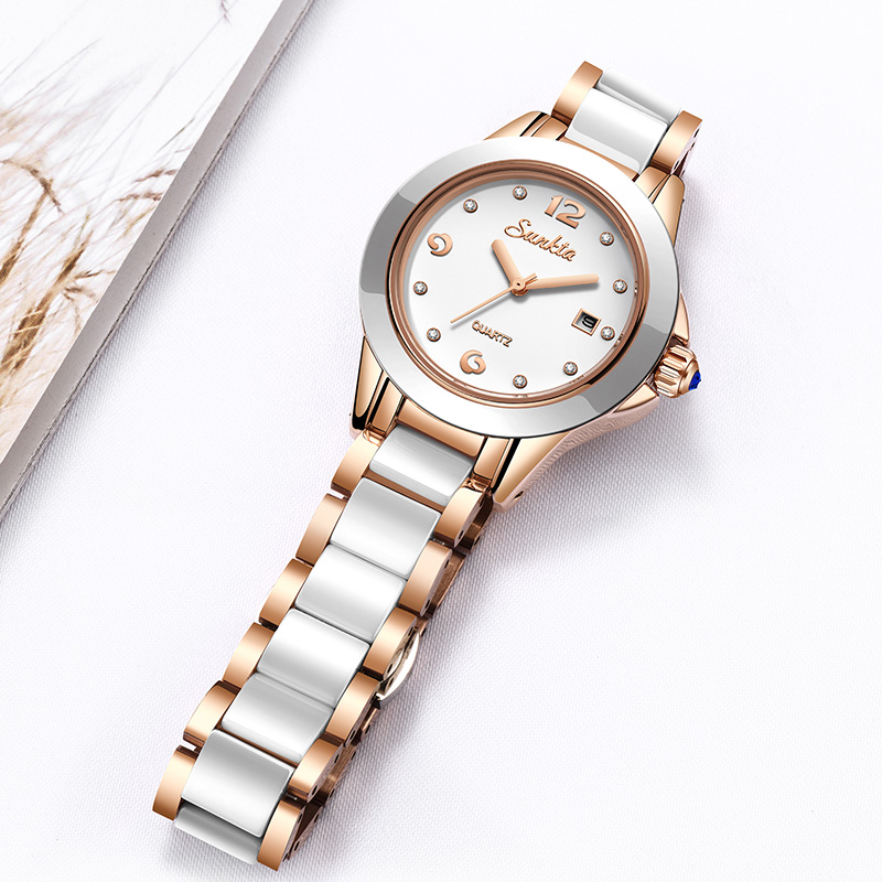 Sunkta moda casual quartzo mul - Luxury Watch Ladies avaliação e preço