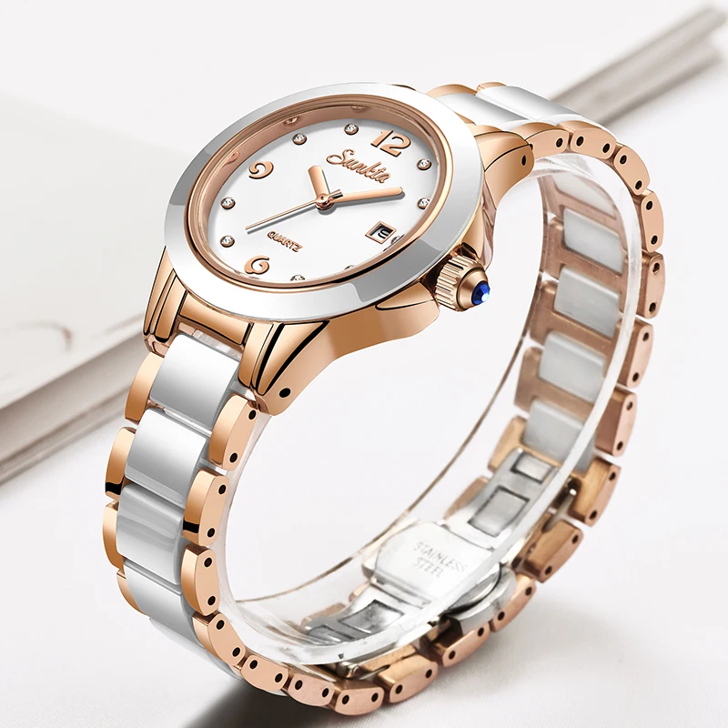Sunkta moda casual quartzo mul - Luxury Watch Ladies avaliação e preço