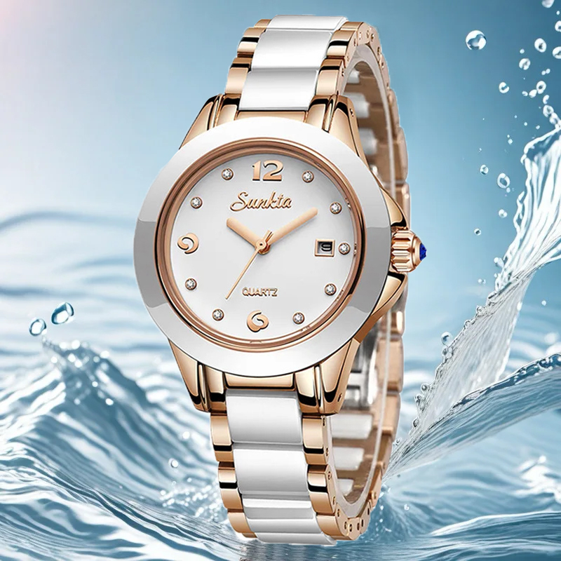 Sunkta moda casual quartzo mul - Luxury Watch Ladies avaliação e preço