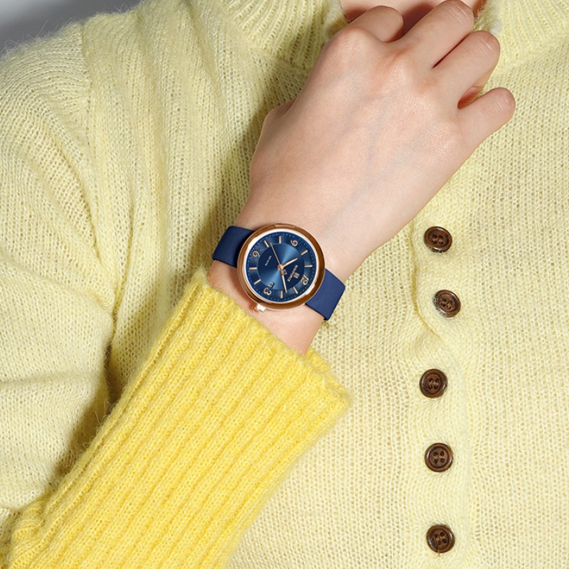 Relógio de Quartzo Feminino NA - Luxury Watch Black avaliação e preço