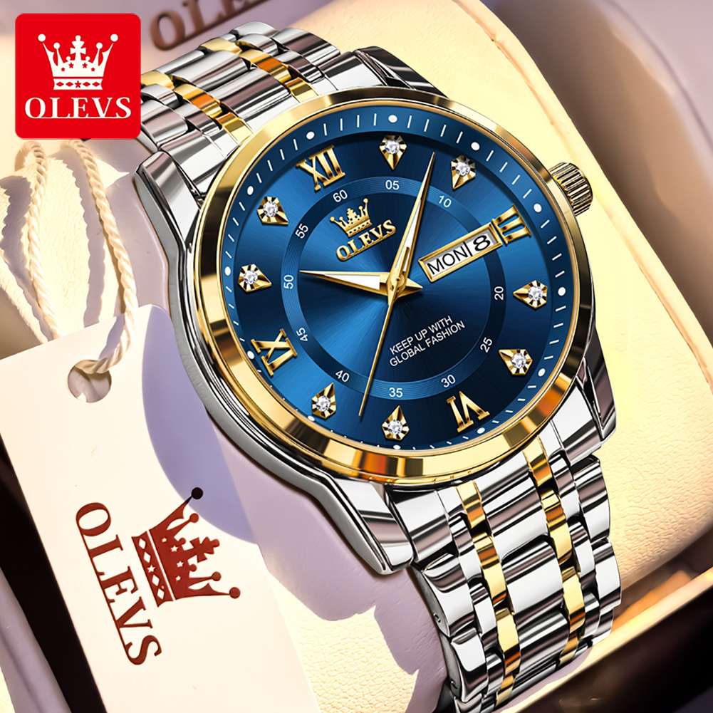Olevs marca moda relógios masc - Luxury Quartz Watch Brands avaliação e preço