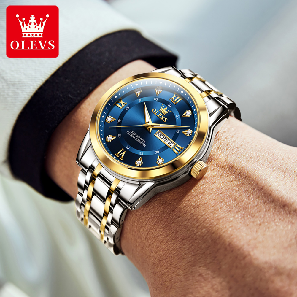 Olevs marca moda relógios masc - Luxury Quartz Watch Brands avaliação e preço