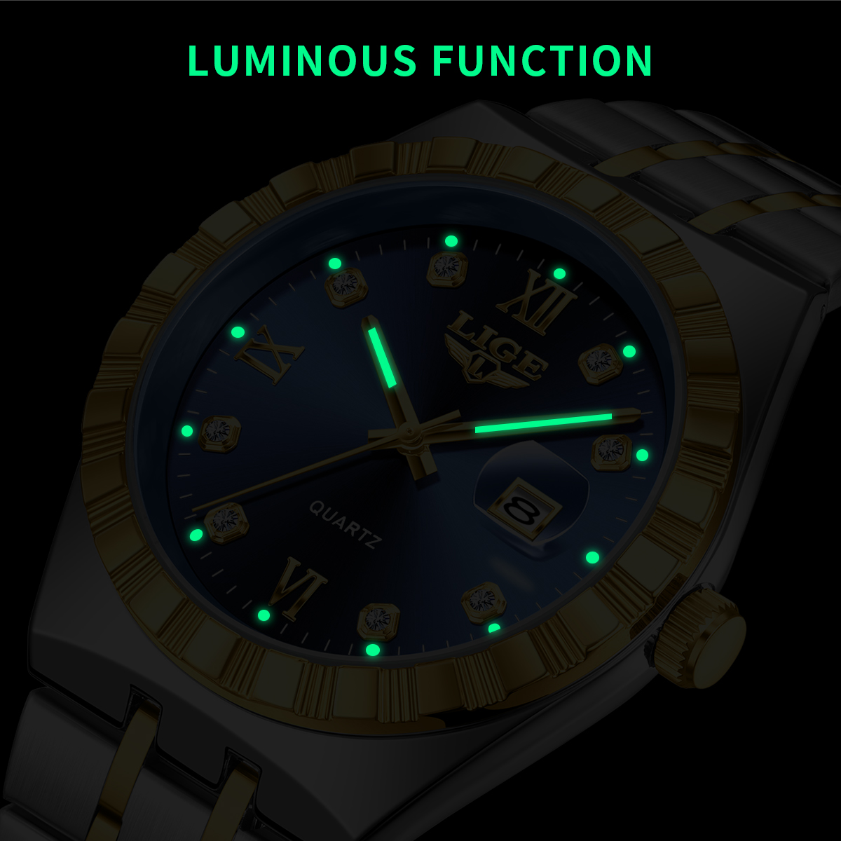 Relógios Masculinos LIGE, Marc - Luxury Quartz Watch Brands avaliação e preço