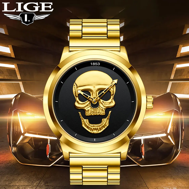 LIGE Top Marca de Luxo Relógio - Luxury Watch Holder For Men avaliação e preço